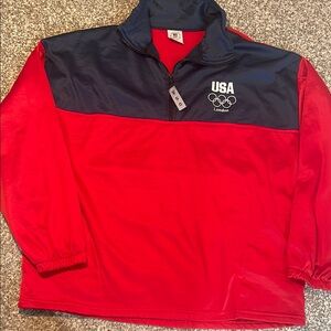 USA Olympic Red and Blue 1/4 zip Jacket